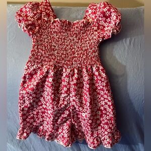 Toddler girl floral romper